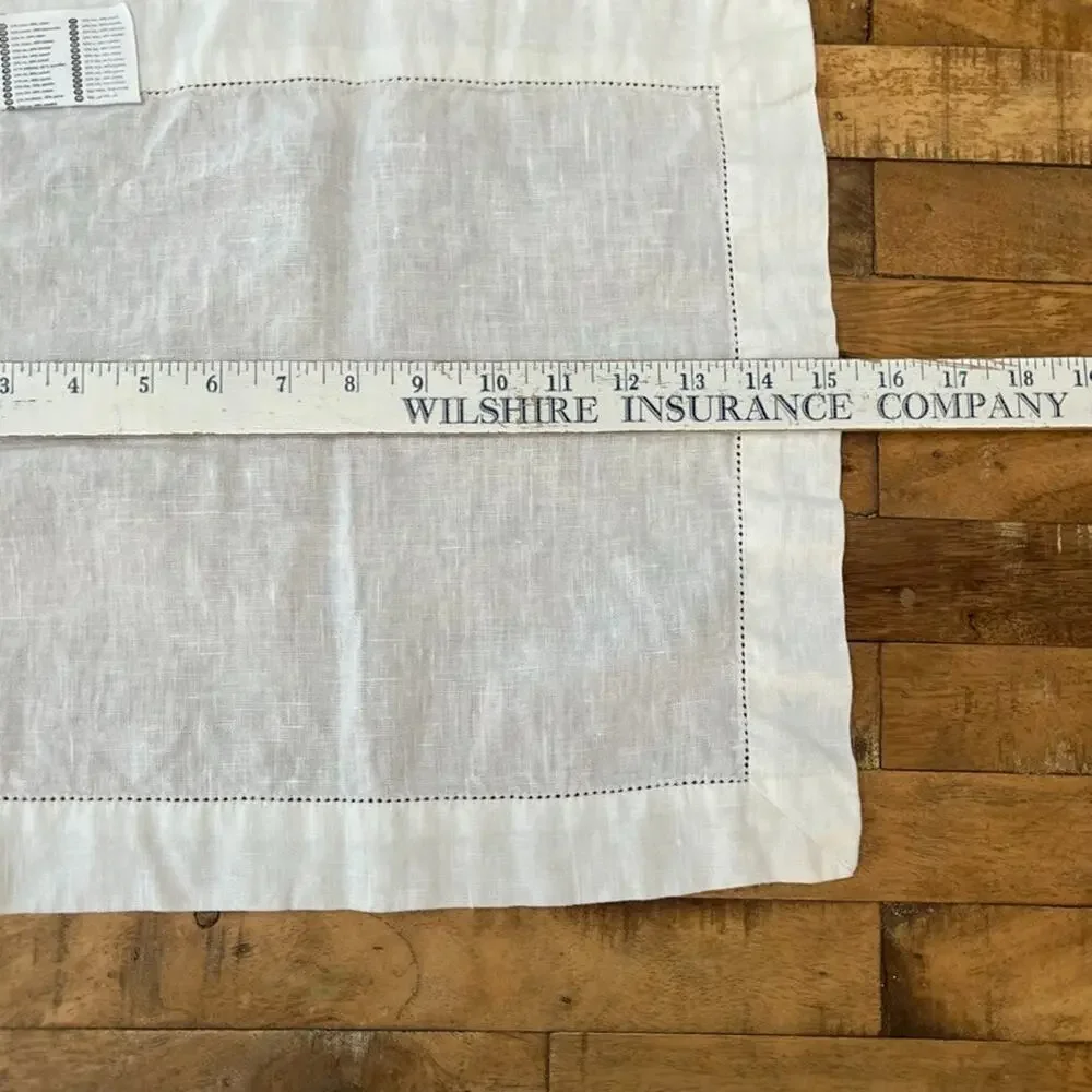 IKEA Gullmaj Ivory Cloth Napkins 14 X 15 Linen Cotton Blend